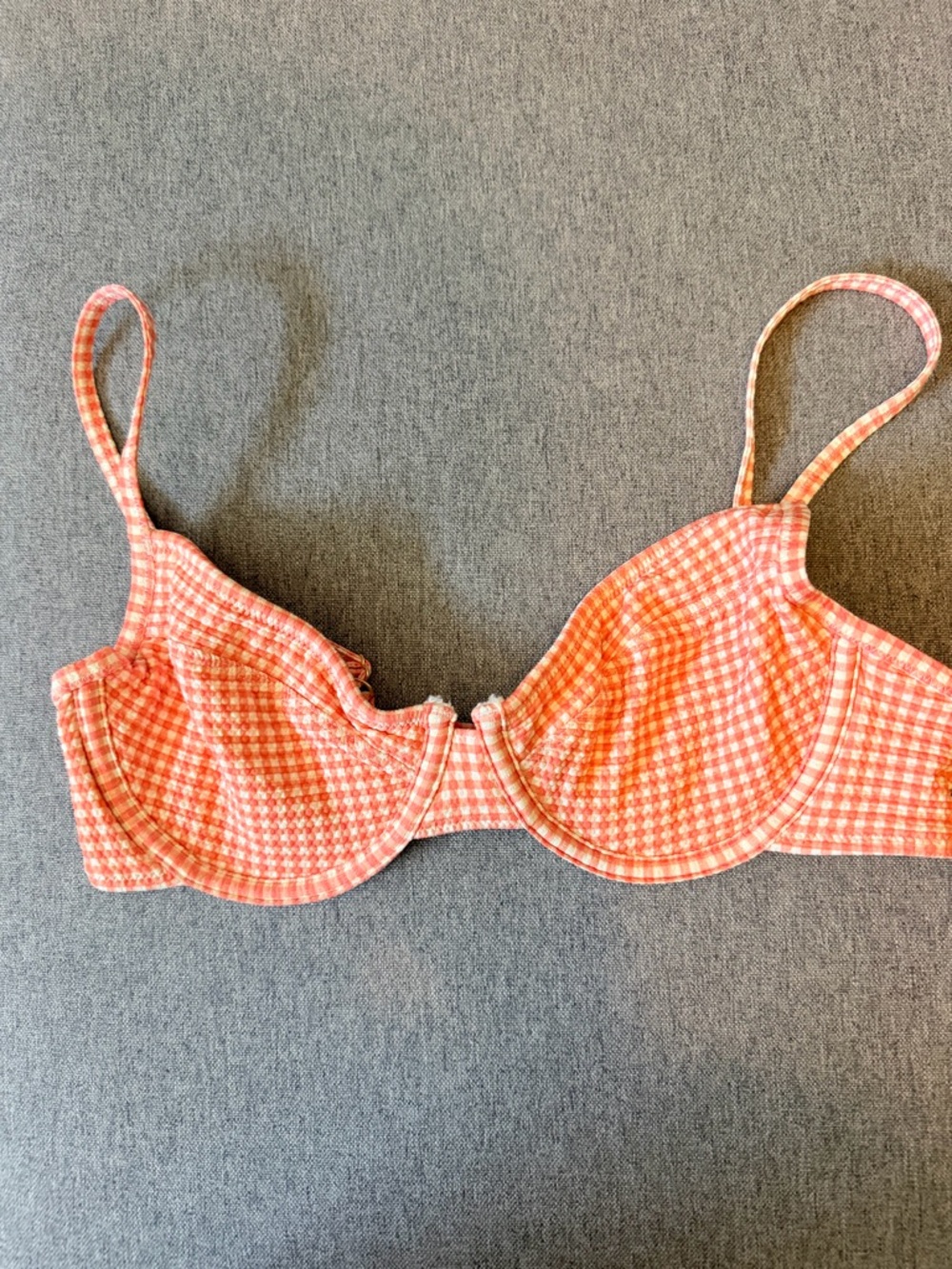 Old Navy Underwire Gingham Bikini top